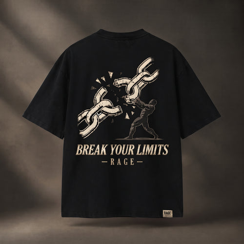 RAGE "Break Your Limits" Siyah Oversize Tişört